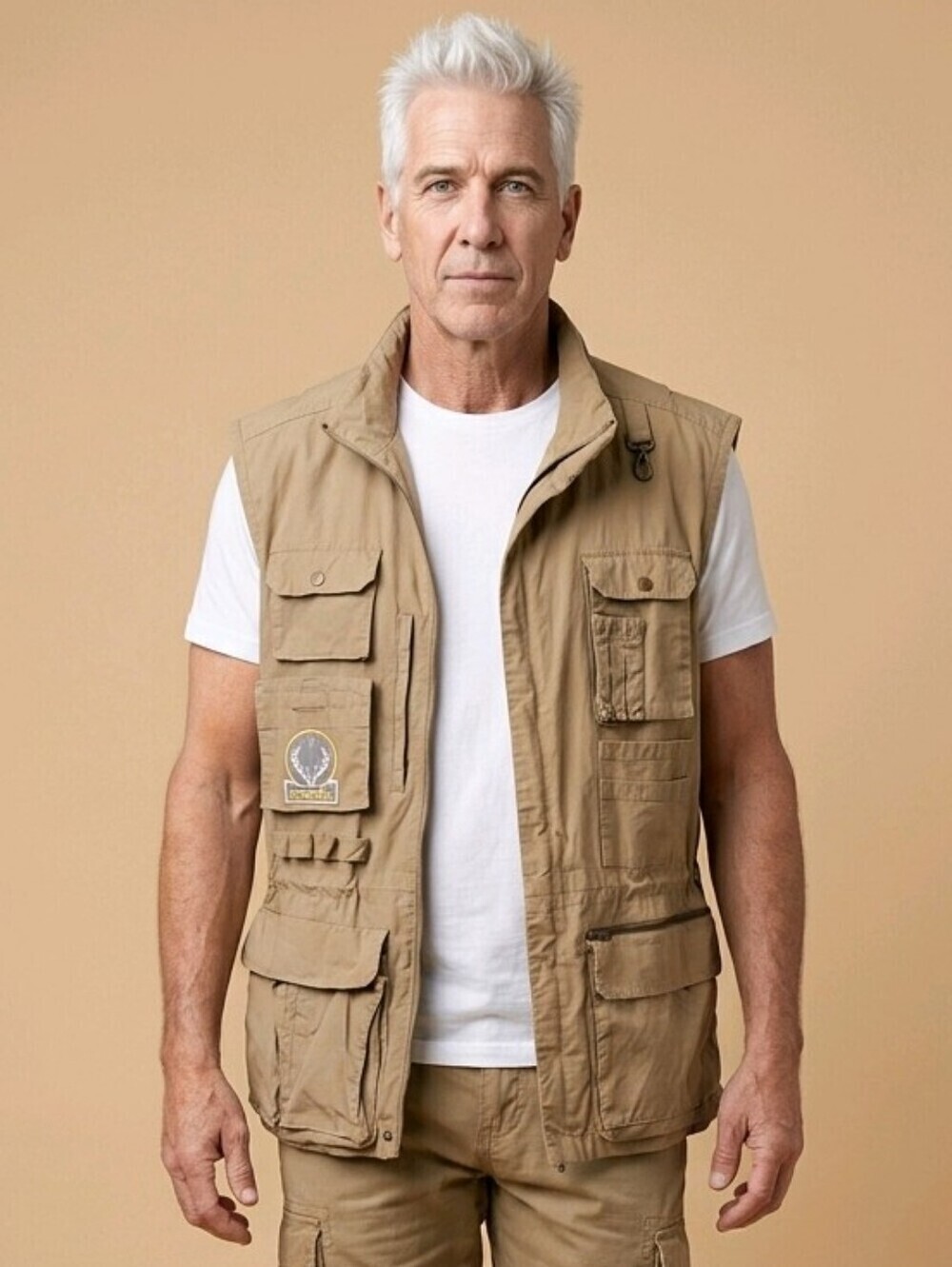 Banana Republic Safari & Travel Bushnell Trophy 100% Cotton Vest Sz XL